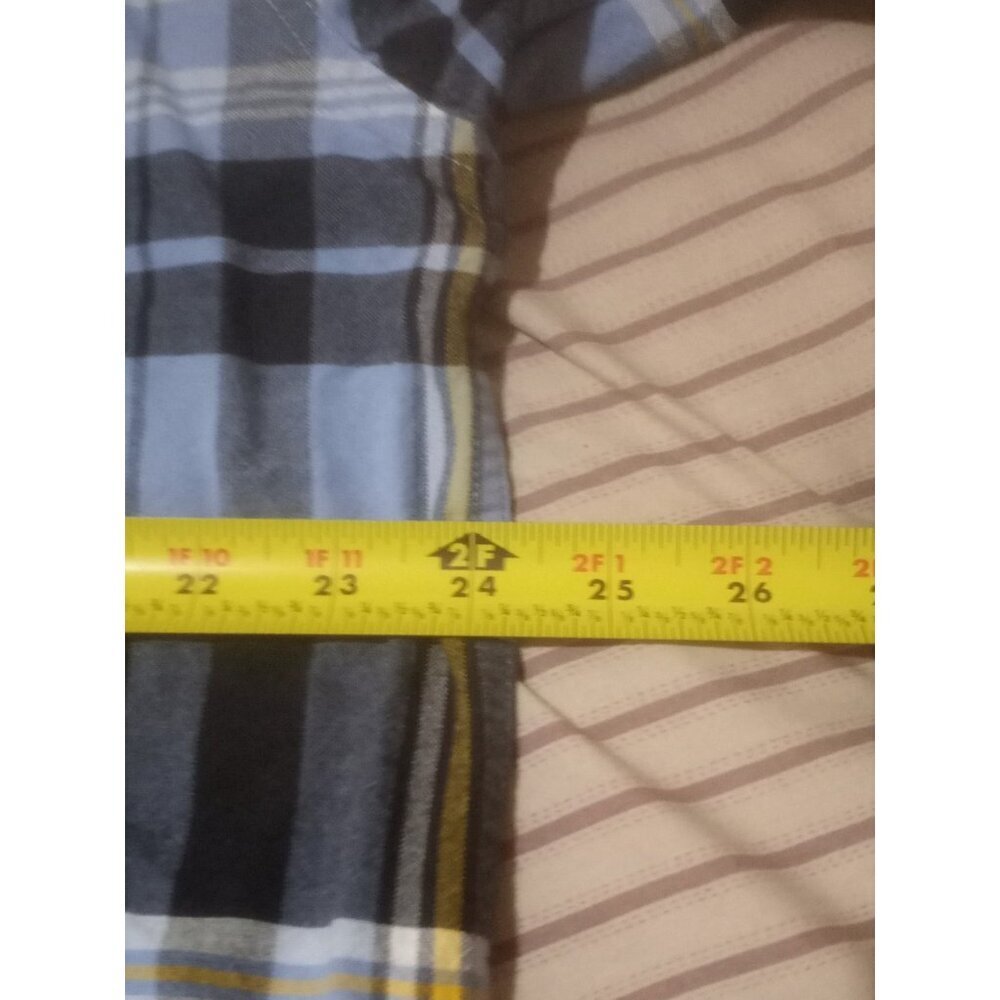 Cinch Men's Long Sleeve Shirt Button Down 100% Cotton, Cowboy, Blue Plaid Size M - Picture 12 of 13